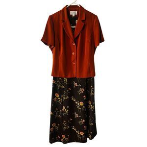 Danny & Nicole 2 Piece Sleeveless Maxi Dress & Jacket Size 10 Fall‎ Autumn